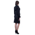 Дамски комплект от черно яке и пола